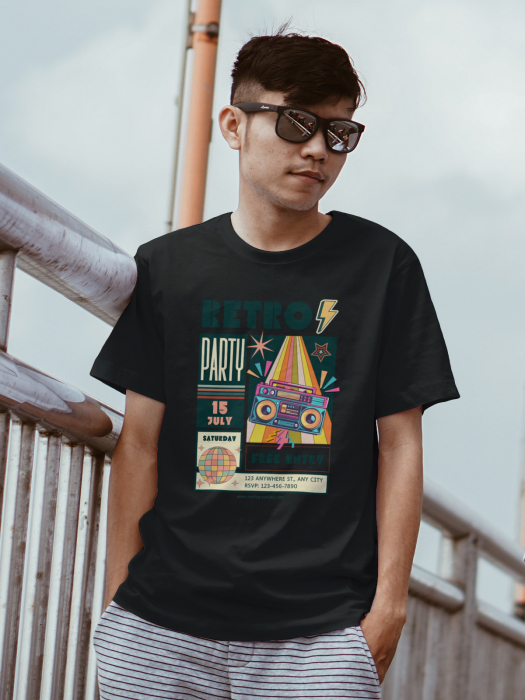 Tricou personalizat premium 100% bumbac Retro Vibes [1]