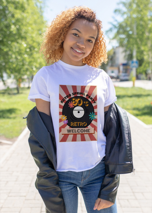 Tricou personalizat premium 100% bumbac Retro Vibes [1]