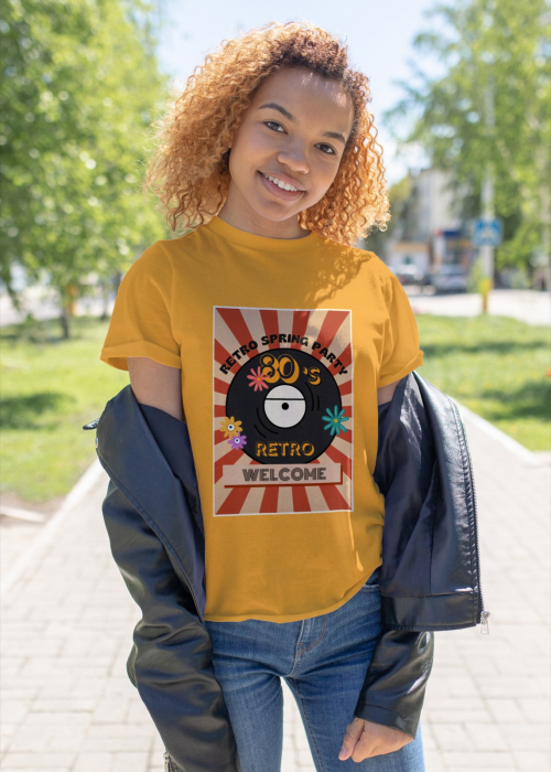 Tricou personalizat premium 100% bumbac Retro Vibes [1]