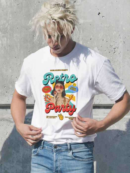 Tricou personalizat premium 100% bumbac Retro Vibes [1]