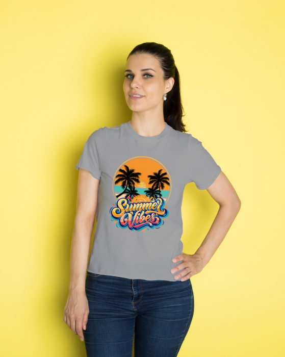 Tricou personalizat premium 100% bumbac Summer Vibes [1]