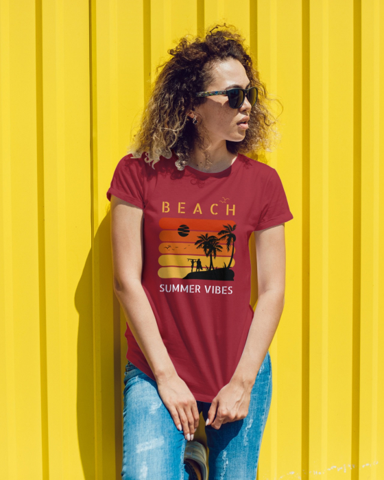 Tricou personalizat premium 100% bumbac Summer Vibes [1]