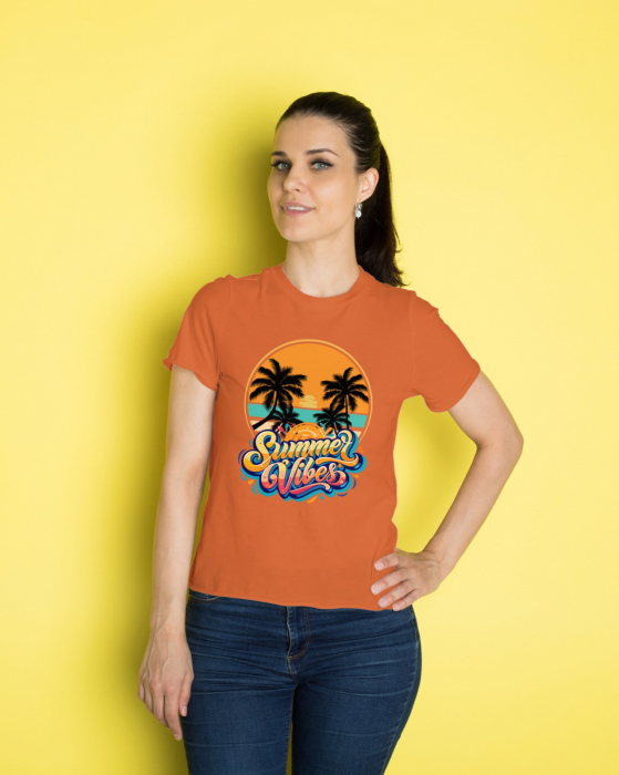 Tricou personalizat premium 100% bumbac Summer Vibes [1]