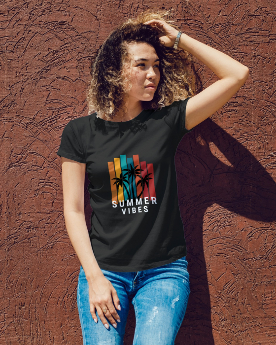 Tricou personalizat premium 100% bumbac Summer Vibes [1]