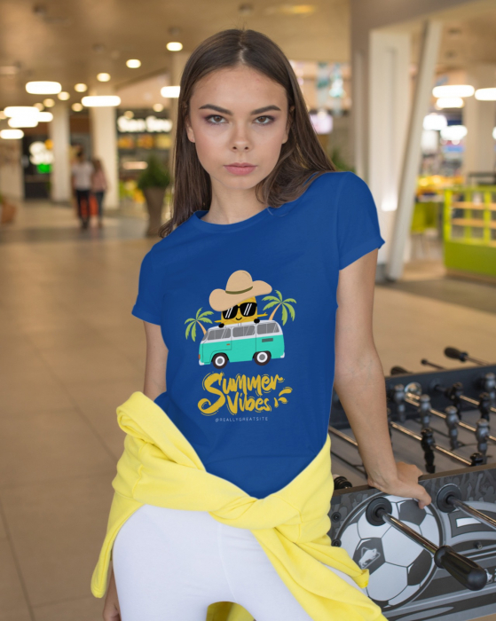 Tricou personalizat premium 100% bumbac Summer Vibes [1]