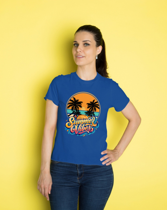 Tricou personalizat premium 100% bumbac Summer Vibes [1]