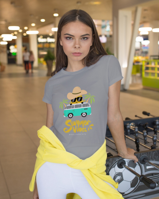 Tricou personalizat premium 100% bumbac Summer Vibes [1]