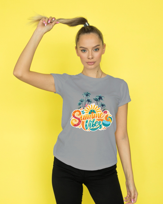 Tricou personalizat premium 100% bumbac Summer Vibes [1]
