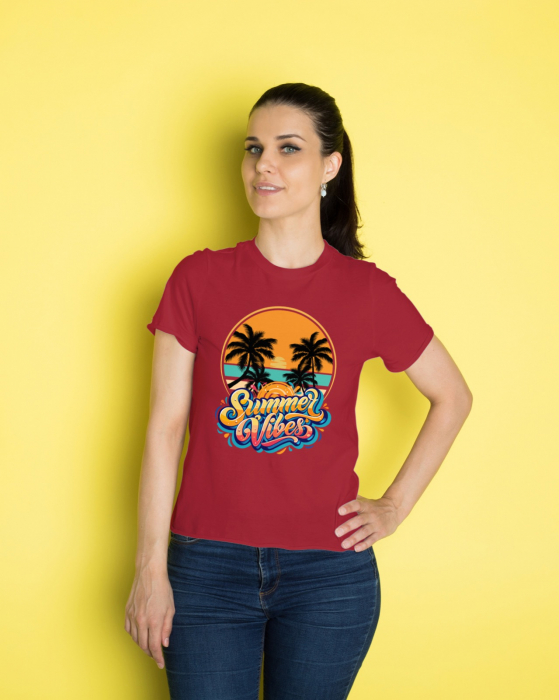 Tricou personalizat premium 100% bumbac Summer Vibes [1]
