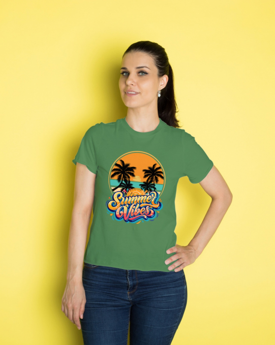 Tricou personalizat premium 100% bumbac Summer Vibes [1]