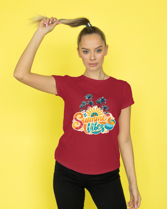 Tricou personalizat premium 100% bumbac Summer Vibes [1]