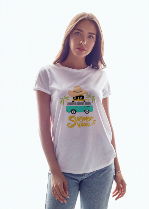 Tricou personalizat premium 100% bumbac Summer Vibes [1]