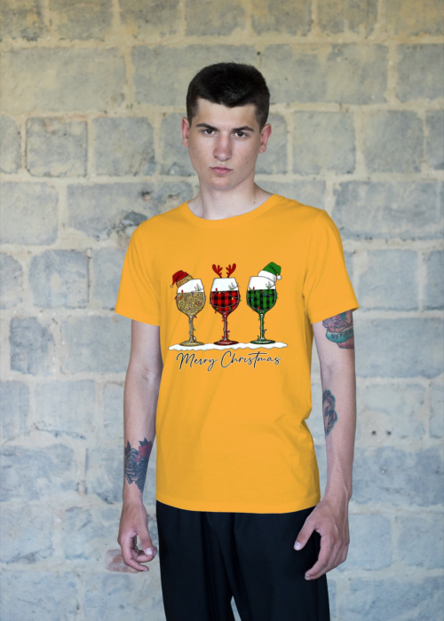 Tricou unisex 100% bumbac Colectia Christmas, sarbatori de Craciun [1]