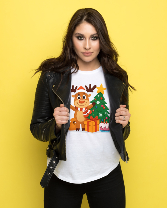 Tricou unisex 100% bumbac Colectia Christmas, sarbatori de Craciun [1]