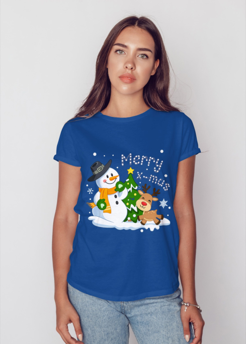 Tricou unisex 100% bumbac Colectia Christmas, sarbatori de Craciun [1]