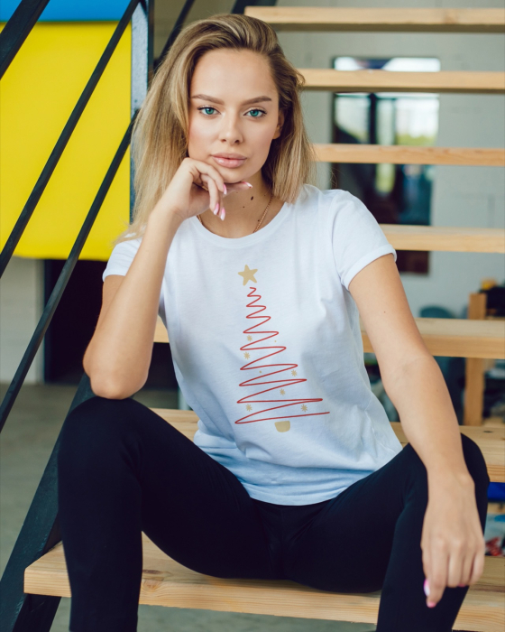 Tricou unisex 100% bumbac Colectia Christmas, sarbatori de Craciun [1]