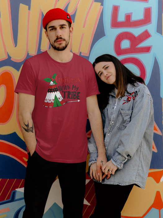 Tricou unisex 100% bumbac Colectia Christmas, sarbatori de Craciun [1]