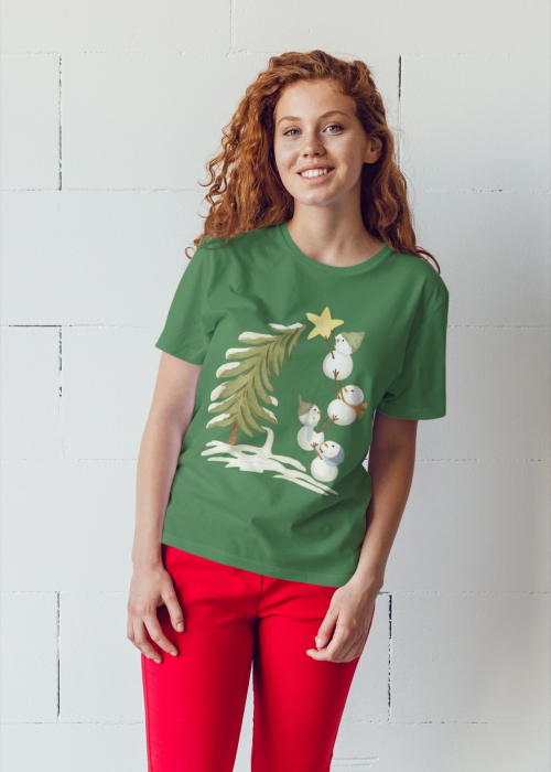 Tricou unisex 100% bumbac Colectia Christmas, sarbatori de Craciun [1]