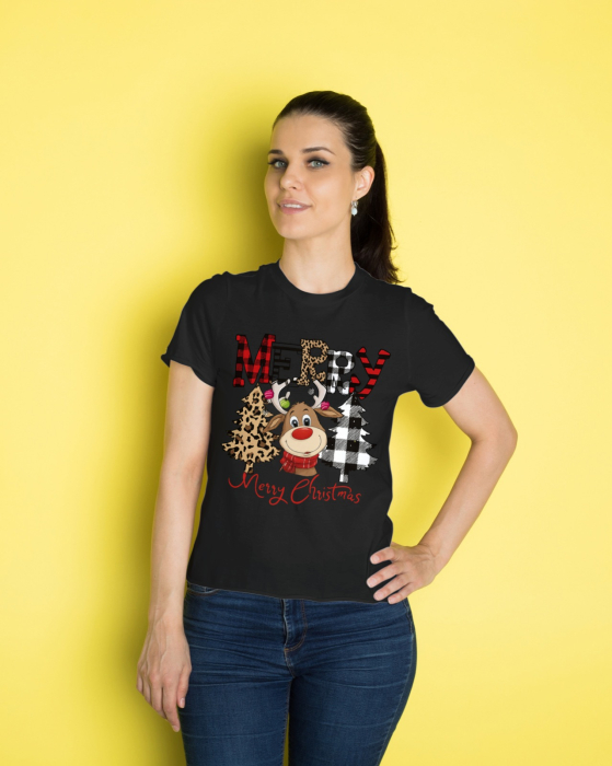 Tricou unisex 100% bumbac Colectia Christmas, sarbatori de Craciun [1]