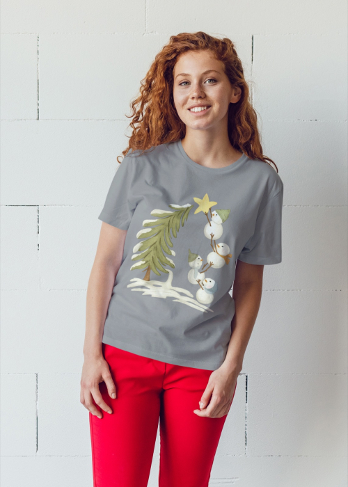 Tricou unisex 100% bumbac Colectia Christmas, sarbatori de Craciun [1]