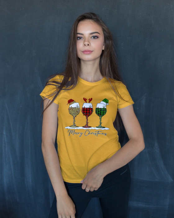 Tricou unisex 100% bumbac Colectia Christmas, sarbatori de Craciun [1]