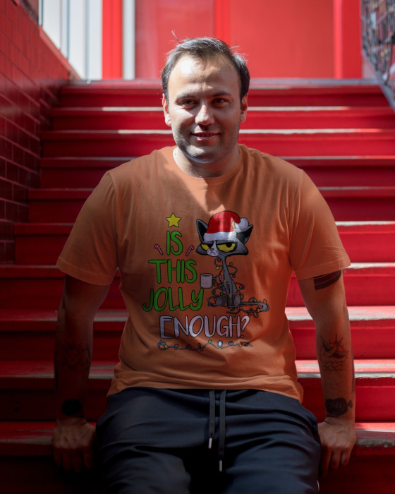 Tricou unisex 100% bumbac Colectia Christmas, sarbatori de Craciun [1]