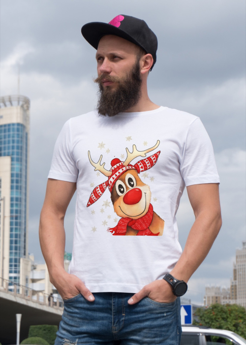 Tricou unisex 100% bumbac Colectia Christmas, sarbatori de Craciun [1]