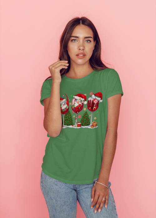 Tricou unisex 100% bumbac Colectia Christmas, sarbatori de Craciun [1]