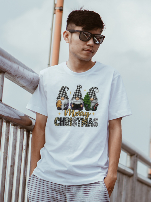 Tricou unisex 100% bumbac Colectia Christmas, sarbatori de Craciun [1]