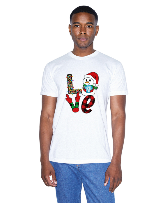 Tricou unisex 100% bumbac Colectia Christmas, sarbatori de Craciun [1]