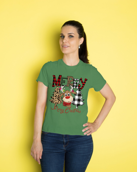 Tricou unisex 100% bumbac Colectia Christmas, sarbatori de Craciun [1]