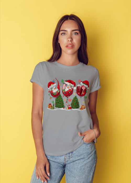 Tricou unisex 100% bumbac Colectia Christmas, sarbatori de Craciun [1]