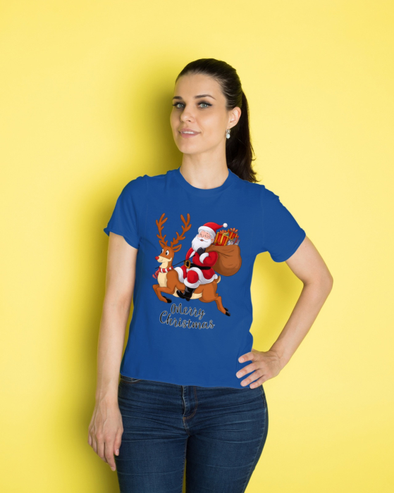 Tricou unisex 100% bumbac Colectia Christmas, sarbatori de Craciun [1]