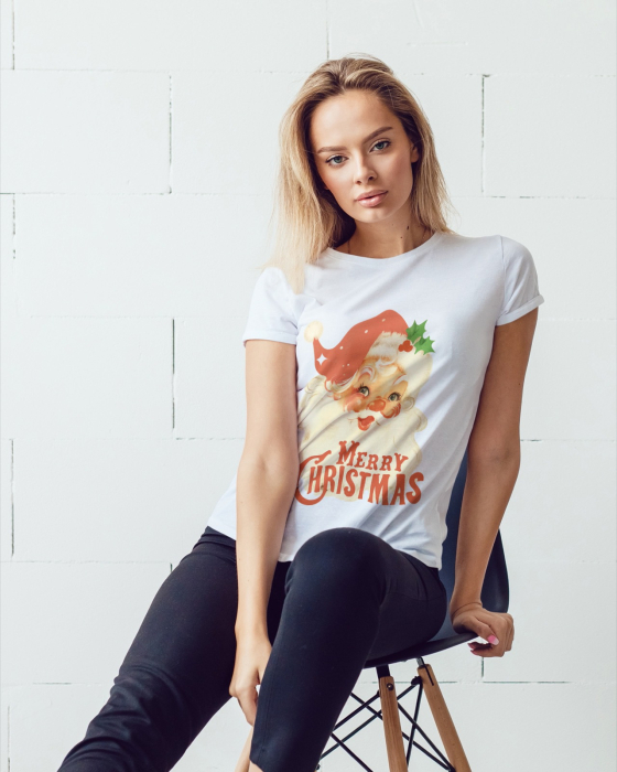 Tricou unisex 100% bumbac Colectia Christmas, sarbatori de Craciun [8]