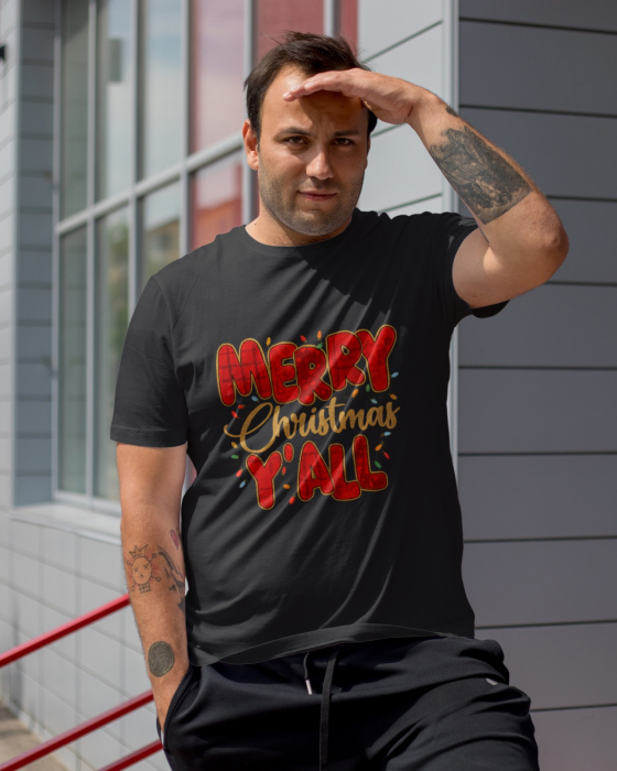 Tricou unisex 100% bumbac Colectia Christmas, sarbatori de Craciun [1]