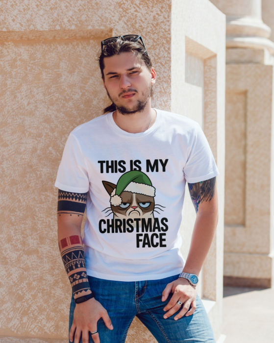 Tricou unisex 100% bumbac Colectia Grinch Christmas, sarbatori de Craciun [1]