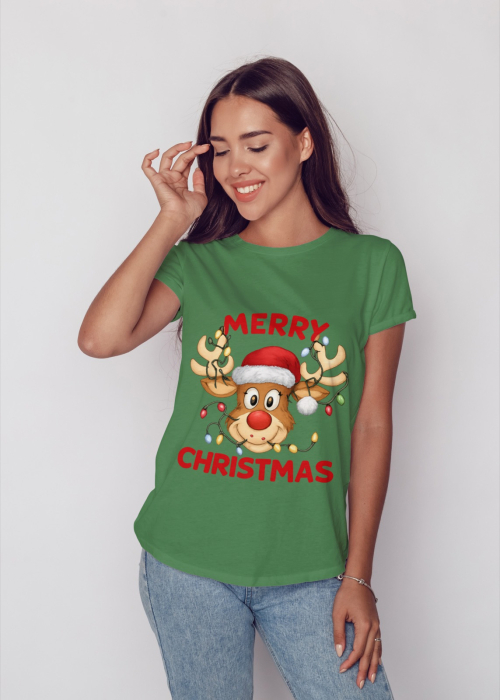 Tricou unisex 100% bumbac Colectia Christmas, sarbatori de Craciun [1]