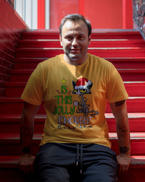 Tricou unisex 100% bumbac Colectia Christmas, sarbatori de Craciun [1]