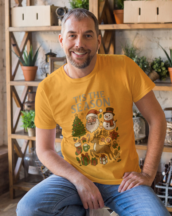 Tricou unisex 100% bumbac Colectia Christmas, sarbatori de Craciun [1]