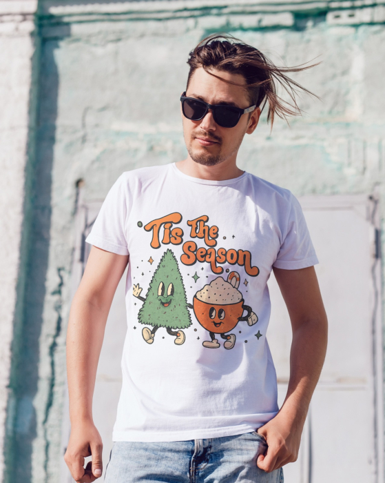 Tricou unisex 100% bumbac Colectia Christmas, sarbatori de Craciun [1]