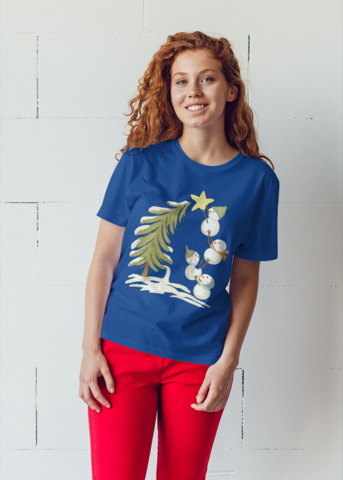 Tricou unisex 100% bumbac Colectia Christmas, sarbatori de Craciun [1]