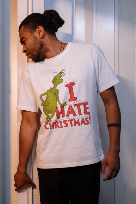 Tricou unisex 100% bumbac Colectia Grinch Christmas, sarbatori de Craciun [1]