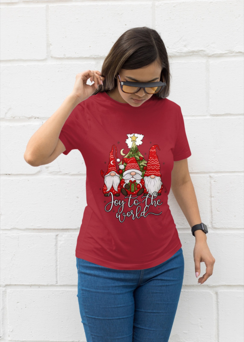 Tricou unisex 100% bumbac Colectia Christmas, sarbatori de Craciun [1]