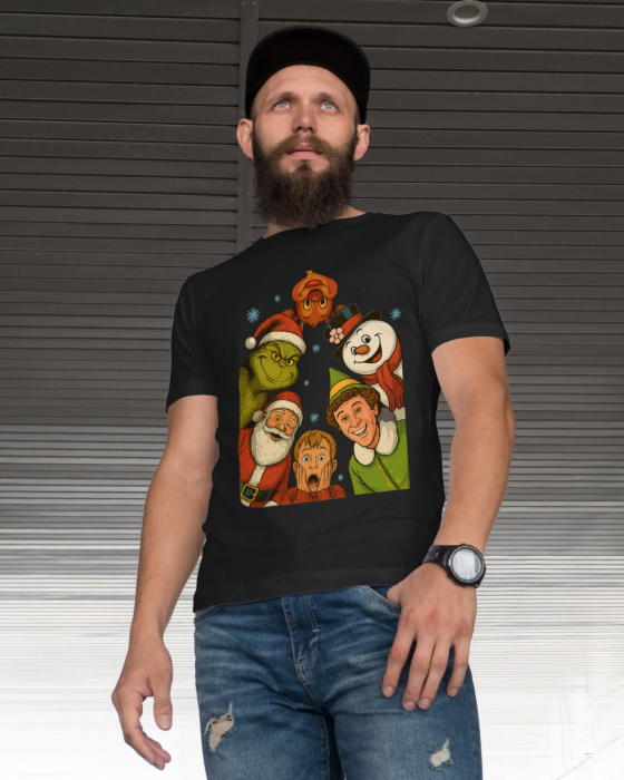 Tricou unisex 100% bumbac Colectia Christmas, sarbatori de Craciun [1]