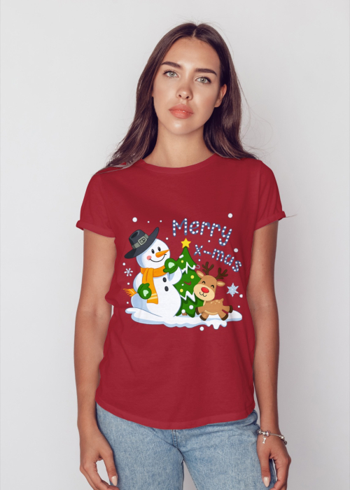 Tricou unisex 100% bumbac Colectia Christmas, sarbatori de Craciun [1]