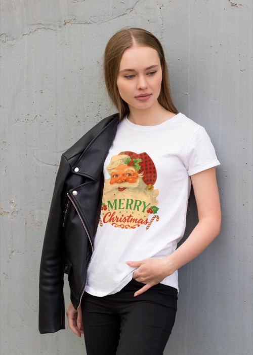 Tricou unisex 100% bumbac Colectia Christmas, sarbatori de Craciun [1]