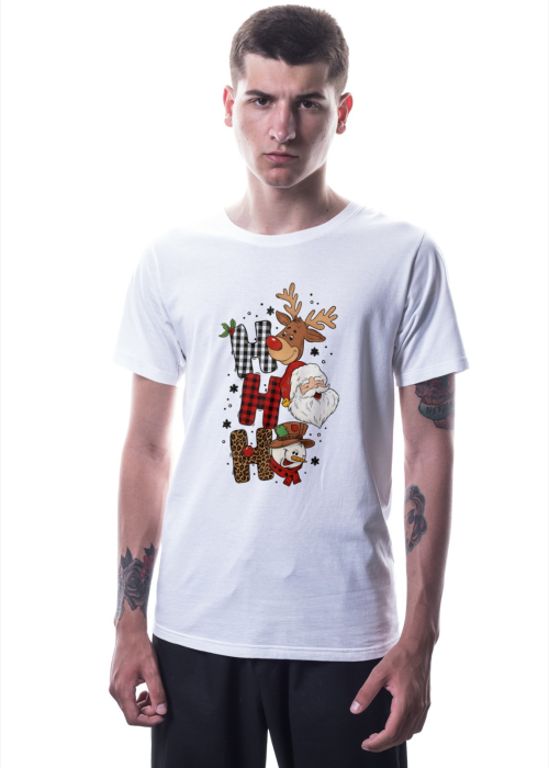 Tricou unisex 100% bumbac Colectia Christmas, sarbatori de Craciun [1]