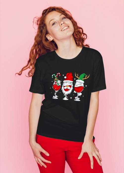 Tricou unisex 100% bumbac Colectia Christmas, sarbatori de Craciun [1]