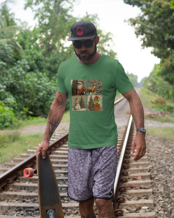 Tricou unisex 100% bumbac Colectia Christmas, sarbatori de Craciun [1]