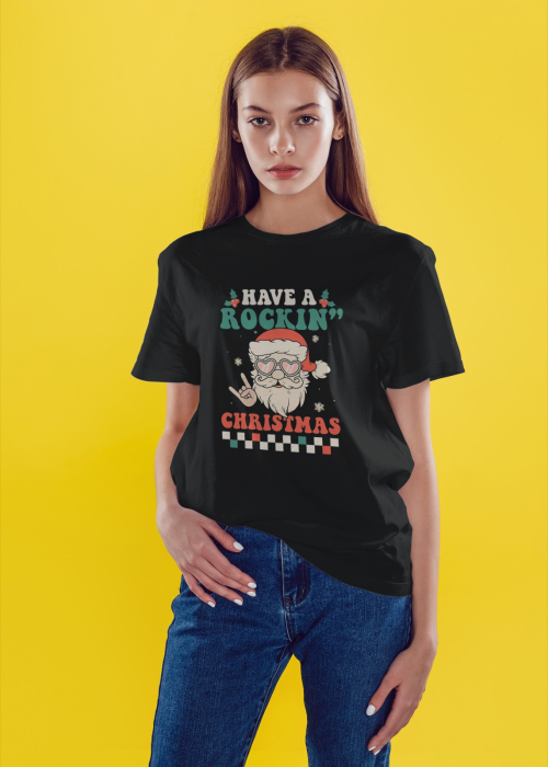 Tricou unisex 100% bumbac Colectia Christmas, sarbatori de Craciun [1]